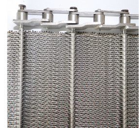 Sabuk Konveyor Herringbone Stainless Steel Dutch Weave Wire Mesh