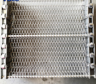 Suhu Tinggi 314 310s Stainless Steel Spiral Mesh Conveyor Chain Belt Metal