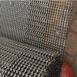 Food Grade Diamond Mesh Steel Mesh lembar Conveyor Belt Untuk Oven