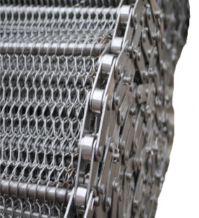 304SS Herringbone Conveyor Belt Chain Wire Untuk Memanggang Makanan