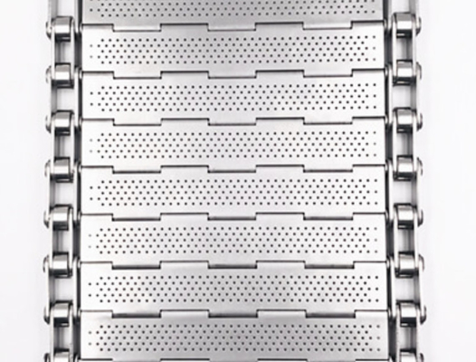 Food Grade SS304 Chain Link Berengsel Steel Belt Conveyor Untuk Penanganan Material