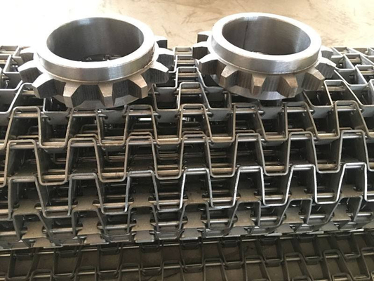 Sabuk Konveyor Industri Makanan Roti Stainless Steel Untuk Pengeringan Keripik Kentang