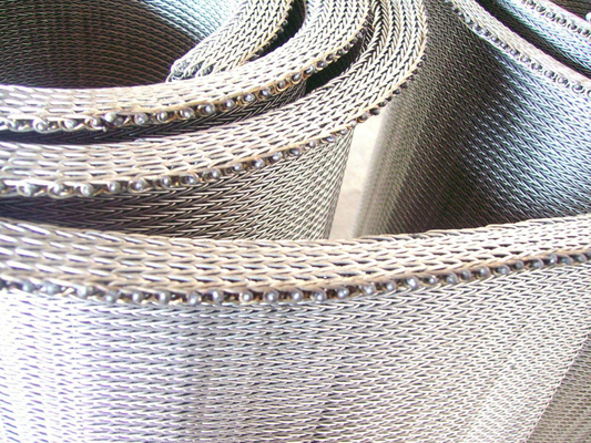 ODM Weave Chain Wire Stainless Steel Mesh Belt Strip Tali Lurus