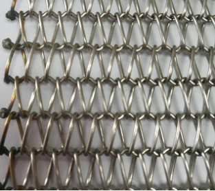 0.5mm-4mm Seimbang Spiral SS Wire Mesh Belt Conveyor Untuk Bakery Tunnel Oven