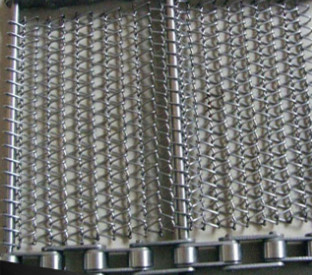 0.5mm-4mm Seimbang Spiral SS Wire Mesh Belt Conveyor Untuk Bakery Tunnel Oven