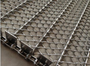 Kustom Konvensional Tenun Stainless Steel Mesh Belt Wire Chain Conveyor