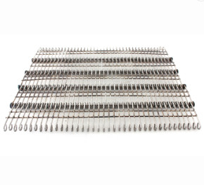 Flat Metal Stainless Steel Eye Link Conveyor Belt Wire Mesh Untuk Oven