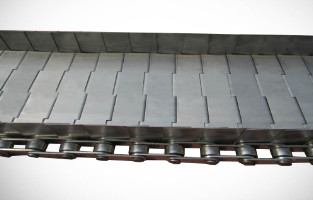 SS304 Stainless Steel Wire Mesh Conveyor Belt Slat Chain