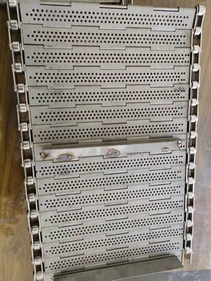 SS304 Stainless Steel Wire Mesh Conveyor Belt Slat Chain