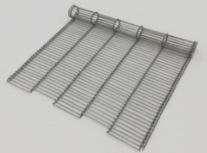 Rantai interlock Stainless Steel Mesh Belt Wire Cookies Conveyor