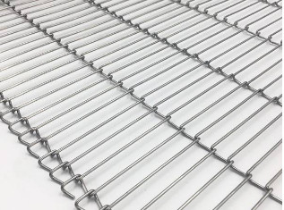 Rantai interlock Stainless Steel Mesh Belt Wire Cookies Conveyor