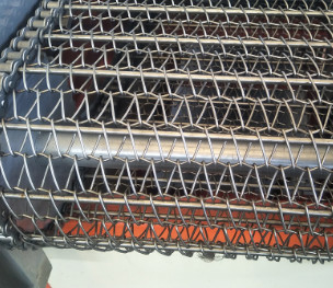 Sabuk Mesh Stainless Steel Untuk Menyampaikan Mesin