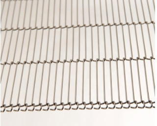 Flat Flex SS Wire Mesh Belt metal Untuk Cooling Cake Conveyor
