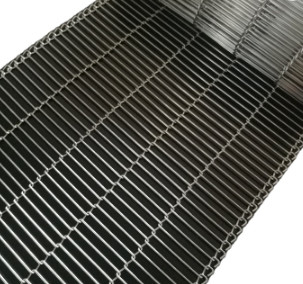 Enrober Flat Flex Wire Mesh Oven Conveyor Belt Untuk Peralatan Makanan