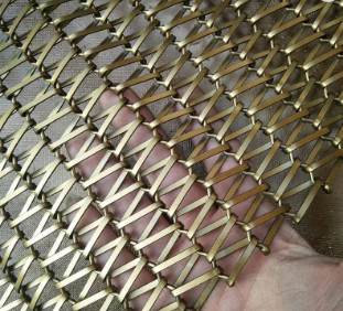 V Bentuk Sistem Konveyor Industri Makanan Stainless Steel Belt Mesh Wire