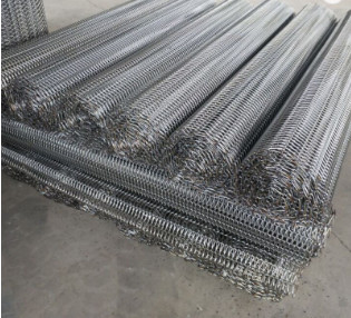 V Bentuk Sistem Konveyor Industri Makanan Stainless Steel Belt Mesh Wire