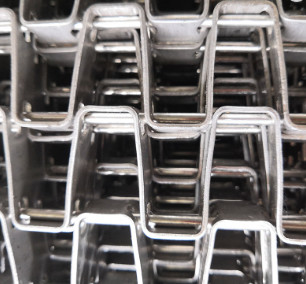 Kustom 20cm-200cm Flat Wire Stainless Steel Mesh Belt Untuk Pabrik Manufaktur