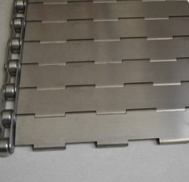 Rantai Pelat Sabuk Konveyor Berlubang Stainless Steel Beban Tinggi