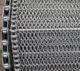 304 Stainless Steel Seimbang Sabuk Pengolahan Makanan Menenun Untuk Telur