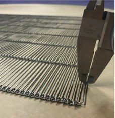 SUS316L Stainless Steel Conveyable Conveyor Belt Fabrikasi Kawat Mesh