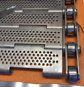 Pelat Rantai Logam Stainless Steel Wire Mesh Conveyor Belt Untuk Industri Chip