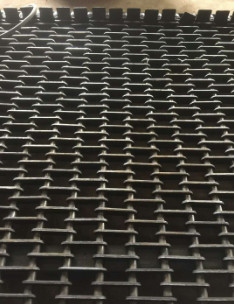 Tahan Panas 304 316 Stainless Steel Wire Mesh Belt Eye Link Untuk Pizza Oven