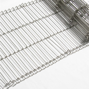 Sabuk Konveyor Wire Mesh Flat Flex SS Ringan Untuk Pengolahan Makanan