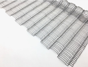 Stainless Steel Flat Flex Driven Oven Conveyor Belt Kawat Logam Untuk Kue Pendingin