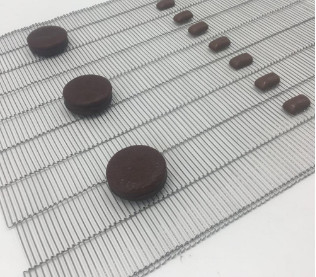 Flat Chain Link Oven Conveyor Belt Iron Mesh Untuk Industri Pengolahan Makanan