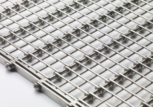 SUS302 Stainless Steel Fleksibel Metal Mesh Wire 2 X 2 Untuk Conveyor Belt
