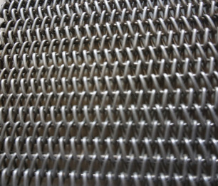 Industri makanan Flat Flex Wire Extruded Steel Mesh Conveyor Belt Untuk Memanggang Roti