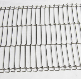 Sabuk Wire Mesh Flat Flex SS 304 Tahan Panas Untuk Konveyor Panggang