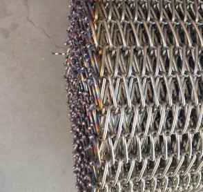 316L Stainless Steel Conveyor Flat Flex Belt Chain Link Mesh