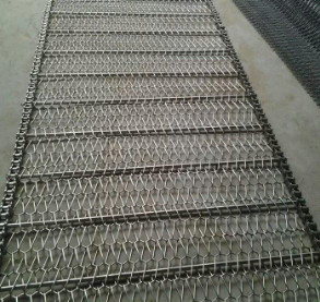 Flat Flex Metal Processing Mesh Belt Wire Untuk Konveyor