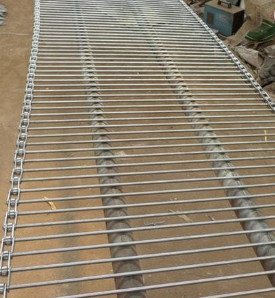 Flat Flex Metal Processing Mesh Belt Wire Untuk Konveyor