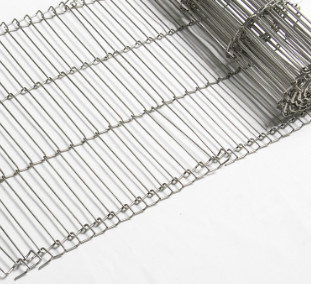 Flat Flex 304 Stainless Steel Food Conveyor Belt Wire Mesh
