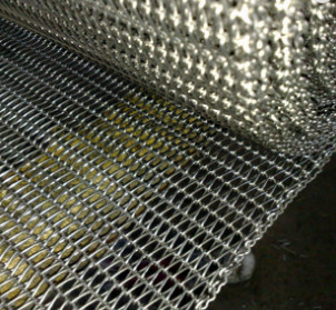 Stainless Steel Balanced Weave Flat Wire Conveyor Belt Systems Untuk Industri Makanan