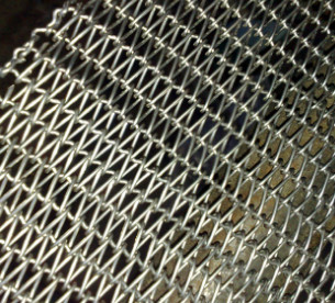 Stainless Steel Balanced Weave Flat Wire Conveyor Belt Systems Untuk Industri Makanan