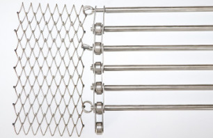OEM SS304 Kawat Stainless Steel Mesh Belt Conveyor