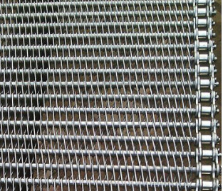 304 Stainless Steel Wire Conveyor Belt Mesh Untuk Konveyor Tungku Pengering
