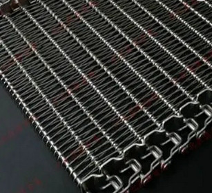 304 Stainless Steel Wire Conveyor Belt Mesh Untuk Konveyor Tungku Pengering