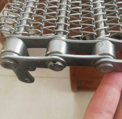 Belt Konveyor Industri Makanan Wire Mesh Flat GI Tugas Berat
