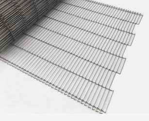 Dilas 304SS Food Mesh Belt Wire Fabric untuk Ladder Chain Conveyor