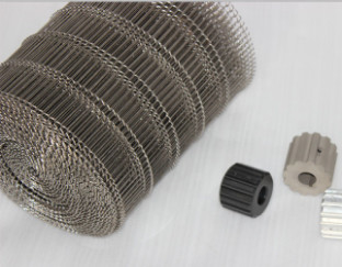 SS Woven Food Mesh Belt 16 Gauge Welded Wire Mesh Untuk Konveyor