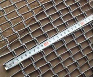 DIN JIS Stainless Steel Mesh Belt Wire Conveyor dengan Tepi Loop Tunggal