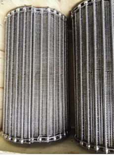 Stainless Spiral Freezer Belt Woven Wire Mesh Panels Untuk Peralatan Konveyor Makanan