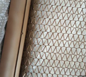 Dekoratif Spiral Wire Mesh Belt Panel Mesh Arsitektural
