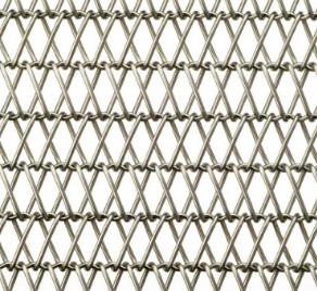 Seimbang Weave Chain Link baja Wire Mesh Cladding 904L stainless steel