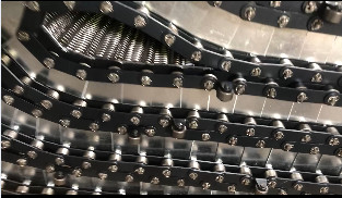 Suhu Tinggi SS304 Chain Mesh Belt Balanced Weave wire