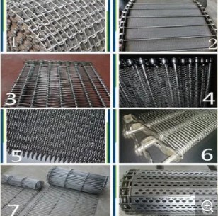 Stainless Steel Rantai Logam Conveyor Belt Mesh Sprocket Didorong